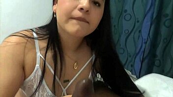 Teasing big ass Latina twerks then kneels for dick sucking