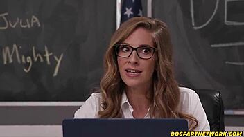 Teacher Spit-Roasted By Horny Interracial Couple Dogfart