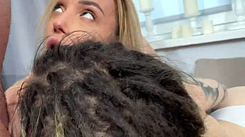 Ffm creampie threesome: fisa mur begs bf to fill her juicy pussy 😈💦