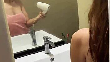 i spied on her shower then fucked passionately