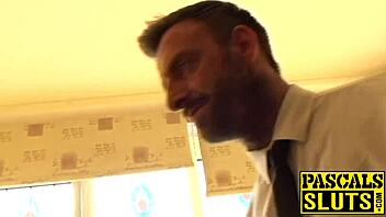 Bound blonde gagged balls deep doggystyle domination