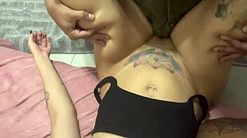 madrasta loves soldier's huge cock in her tight pussy