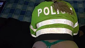 Blonde Police Officer’s Perfect ASS POUNDED Doggy At Work