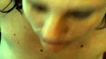 Milf sucks cock wildly then humps to body cum explosion