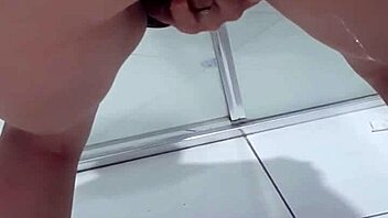 Wanna see this juicy teen squirt bent over the toilet?