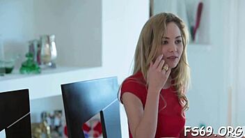 Rough teen pussy riding contest winner!