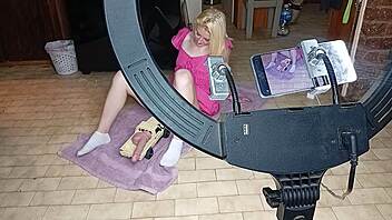 roommates ram rc car dildo deep in my teen pussy