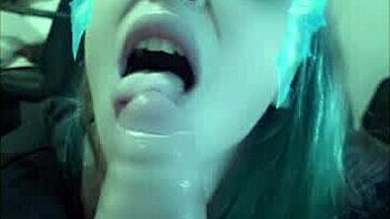 girlfriend snaps sultry blowjob sucking cock deep