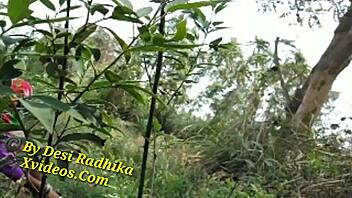 Country fields hide steamy encounters with seductive Indian beauty under open skies