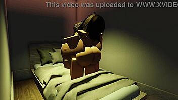 Big Cock Birthday Gift Fills Her with Cum