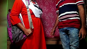 Desi Teacher Fucks Student Doggy for Mobile in Class