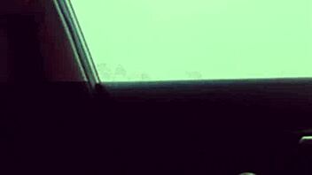 Slim black babe dances skinny waist on huge bbc outside car lover style