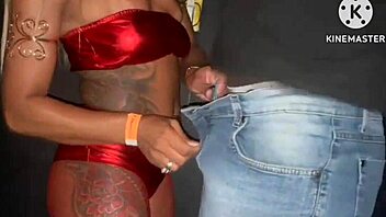 Big black cock fucks married latina creampie swing cabin