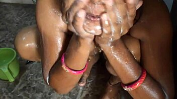 desi girl shaves smooth chut while bathing clear moan voice!
