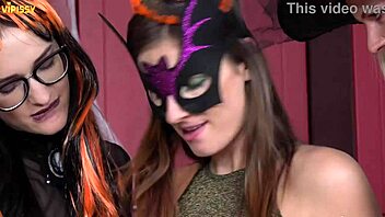 claudia macc jenifer jane sasha sparrow halloween wet pussy licking orgy