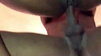 stuffing her wet ebony pussy with monster black cock