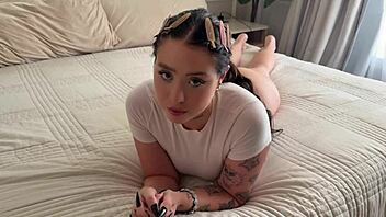 giving my girl's freaky big titty bestie her first wild orgasm rosie rider