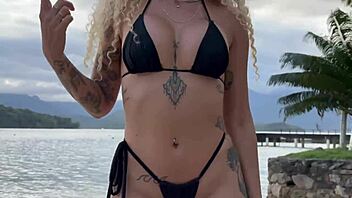 Black couple shares beach stranger for bisexual fun