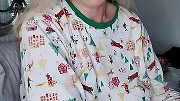 Morning routine turns into steamy masturbation session with busty milf