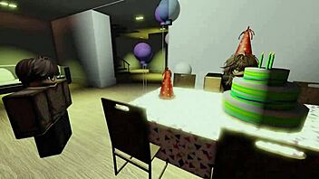 Big Cock Birthday Gift Fills Her with Cum