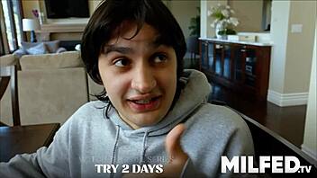 busty ebony milf mommy sneaks pleasures my cock beside sleeping pa