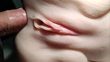 crisp closeups of fuck doll's shaved pussy stretched by toys