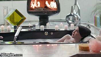 my horny girlfriend pulls me into steamy pool sex