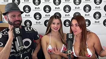 Pauli Belen and Pau Rojas tease big asses tits in steamy casting interview!