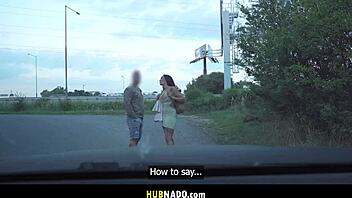 Australian Reality Star Hitches Ride in Prague