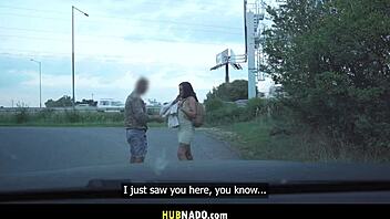 Australian Reality Star Hitches Ride in Prague