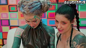 goth lesbians fist asses squirt gape latex wild