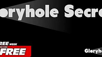 bambi blitz gulps gloryhole loads in sloppy debut