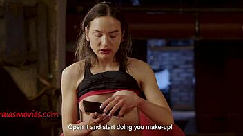 russian pornstar tries caning pain first time