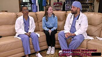 perv doctor dominates petite patient serena morgan!