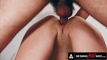 wild bisexual threesome rocks with rocky emerson's inked curves