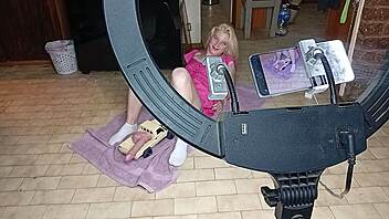 roommates ram rc car dildo deep in my teen pussy