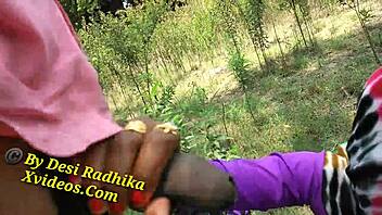 Country fields hide steamy encounters with seductive Indian beauty under open skies