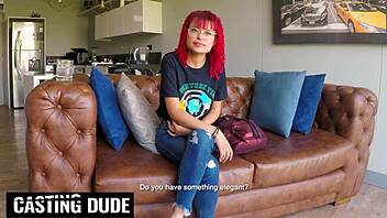 super tight latina teen cutie cums hard on first anal and sloppy deepthroat