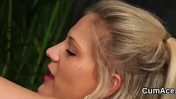 watch foxy beauty swallow that massive facial cumshot