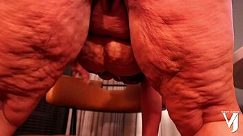 Veronica Jasmine shakes fat bbw ass tempting you to devour her juicy pussy