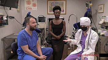 Rina Arem's Gyno Exam Spreads Pussy for Doctor Tampa