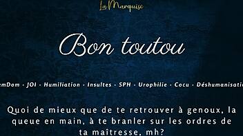 french femdom joi cuckold humiliation jerk off instructions bon toutou