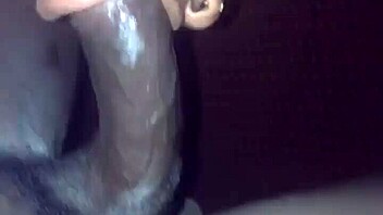 ghetto bitch gags hard on monster bbc with deepthroat face fucking