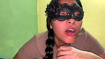 Caliente Latina Deepthroat Blowjob Cumshot Braces Petite Submissive Adventures
