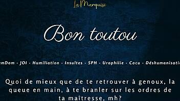 french femdom joi cuckold humiliation jerk off instructions bon toutou