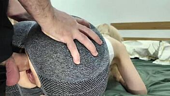 Bubble butt milf pounded relentlessly like wild rabbits home alone