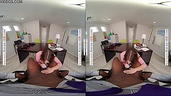 Kenzie fucks you hard at the office 😈 with deepthroat and cum swallow