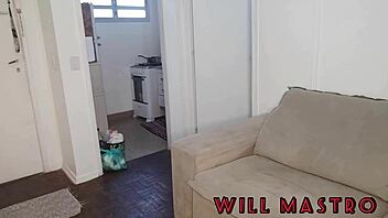 delivery guy pounds woman's tight ass bareback homemade
