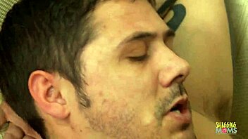Tailor blasts cum on milf's big tits after blowjob