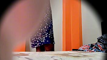 Sensual Mexican hermanastra upskirt tease in miniskirt and lingerie